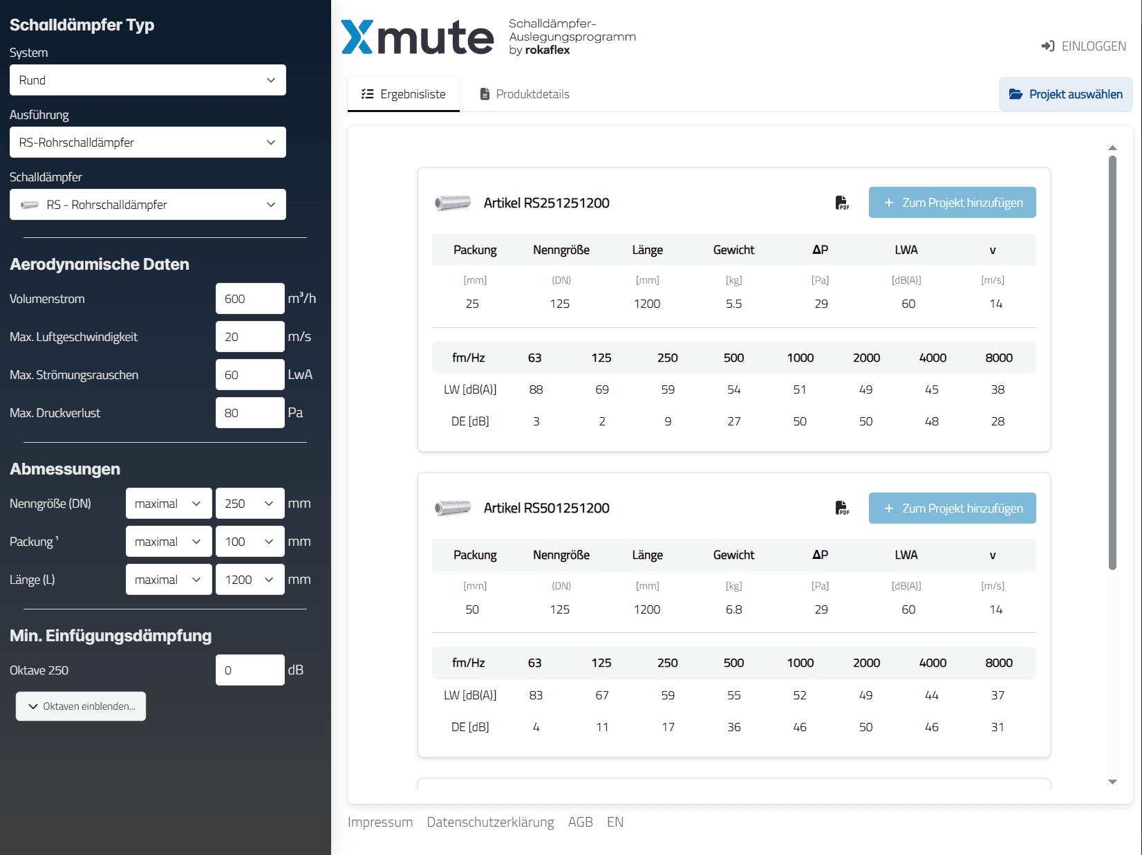 XMute Silencer-Konfigurator